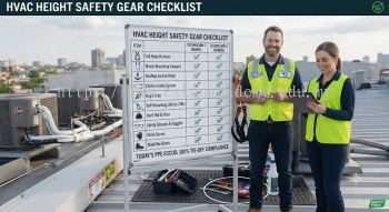 air conditioning worker height safety gear checklist
