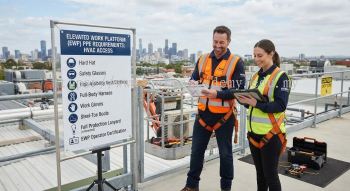 HVAC elevated work platform PPE requirements