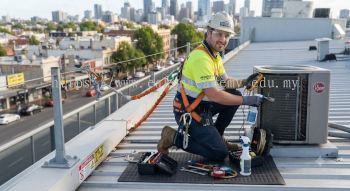 HVAC occupational PPE for rooftop work