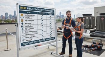 HVAC personal protective equipment checklist height work