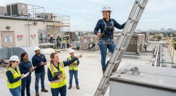 air conditioning rooftop installation harness training