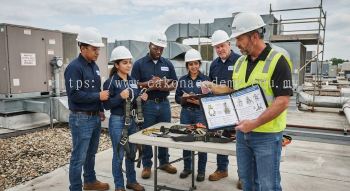 air conditioning technician height safety harness guide