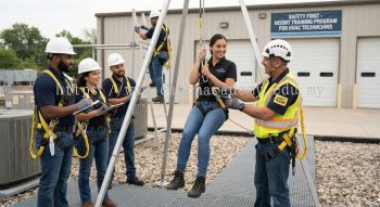 aircon technician safety harness training program