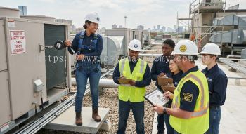 HVAC certified safety harness training for technicians