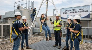 HVAC fall protection harness training course