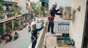 air conditioning installation height safety measures