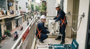 HVAC installation accident prevention height safety