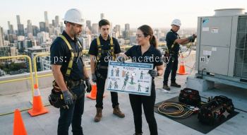 commercial aircon maintenance safety at height