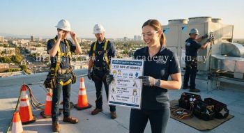 commercial aircon technician rooftop safety procedures