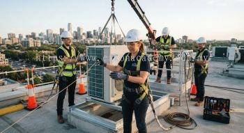 commercial HVAC working at height safety checklist