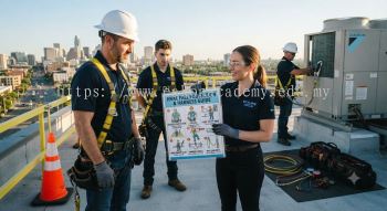 HVAC commercial safety harness procedures