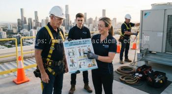 HVAC commercial work at height risk management guide
