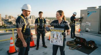 HVAC fall protection commercial height work guide