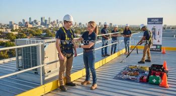 HVAC technician commercial height safety training