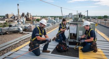 air conditioning industrial rooftop safety procedures