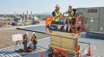 HVAC elevated work platform industrial procedures