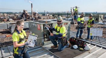 industrial air conditioning installation safety at height