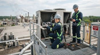 industrial air conditioning work at height standards