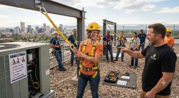 aircon contractor accident prevention height procedures
