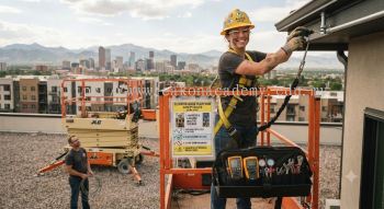 HVAC contractor elevated work platform safety rules