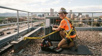 HVAC contractor fall protection safety requirements