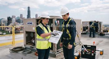HVAC occupational safety permit procedure height work