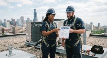 HVAC permit to work procedure for rooftop installation