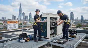 air conditioning maintenance at height safety guide