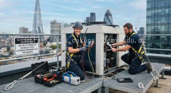 air conditioning rooftop servicing safety guide