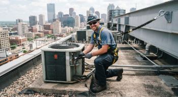 air conditioning servicing safety harness requirements