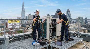 aircon maintenance elevated location safety guide