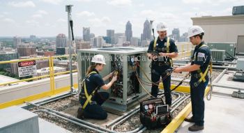aircon servicing compliance safety requirements height