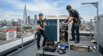 aircon technician elevated location safety procedures
