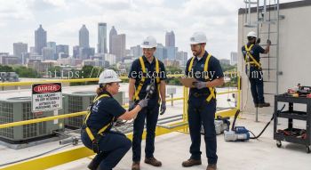 HVAC technician fall protection safety training