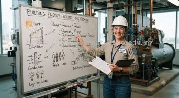 building energy cooling load formula HVAC