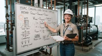 HVAC cooling load design formula method