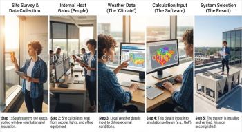 commercial cooling load calculation steps