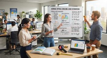 ASHRAE office cooling load estimation method