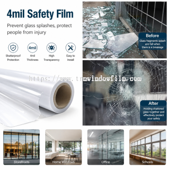 4mil Safety Window Film