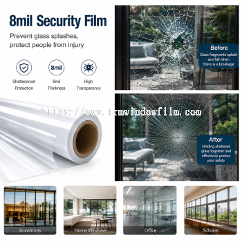 8mil Security Window Film
