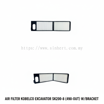 AIR FILTER KOBELCO EXCAVATOR SK200-8 (490-OUT) W/BRACKET