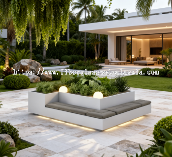 Best Modern Fiberglass Furniture   Indoor Elegance & Outdoor Weather Resistance PC1247-52006 ���ʲ����ֻ��ⳤ�� Bangku Luar Gentian Kaca Premium