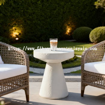 Premium Fiberglass Side Table Malaysia  马来西亚高品质玻璃钢边桌  Meja Sisi Fiberglass Premium Malaysia