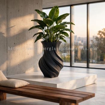 Luxury Outdoor Fiberglass Planters Malaysia PC1247-16049  马来西亚豪华户外玻璃钢花盆  Pasu Fiberglass Luaran Mewah Malaysia
