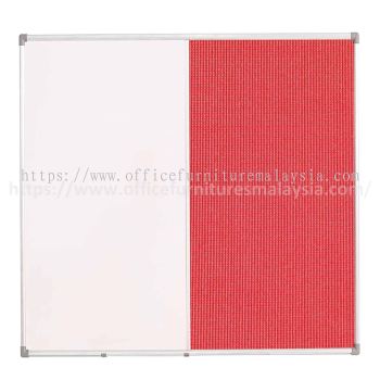4 ft x 4 ft Aluminium Dual Foam   White Board OFMDUF44