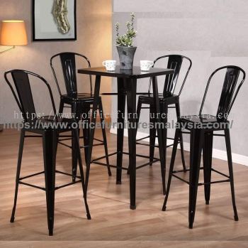 Metal Counter Height Bar Table Set YGRDS-862T862C
