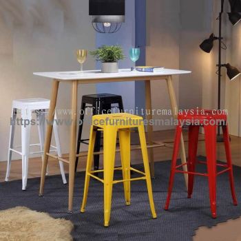 Contemporary Backless Bar Stool Counter Height Bar Table Set YGRDS-11101T887BS