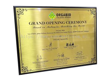 Customised Etching Signage Board