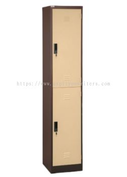 2 COMPARTMENT STEEL LOCKER 