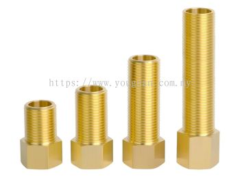 Brass Pipe Fitting Extension Adaptor Male/Female